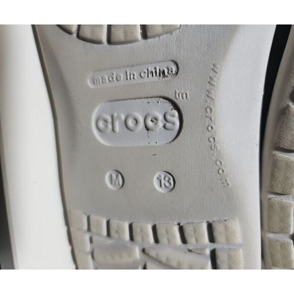 Crocs Leather Santa Cruz 2 Eye Size 13 - Picture 6 of 6